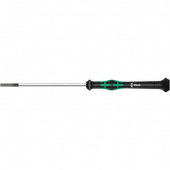 Wera - 2mm Blade Width, Slotted Screwdriver - 50mm Blade Length, Round Shank, Ergonomic Handle - A1 Tooling