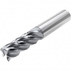 Niagara Cutter - 3/8" Diam 5 Flute Solid Carbide 0.0312" Corner Radius End Mill - A1 Tooling