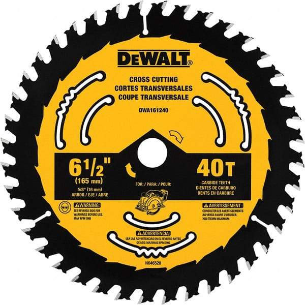 DeWALT - Wet & Dry-Cut Saw Blades   Blade Diameter (Inch): 6-1/2    Blade Material: Tungsten Carbide-Tipped - A1 Tooling