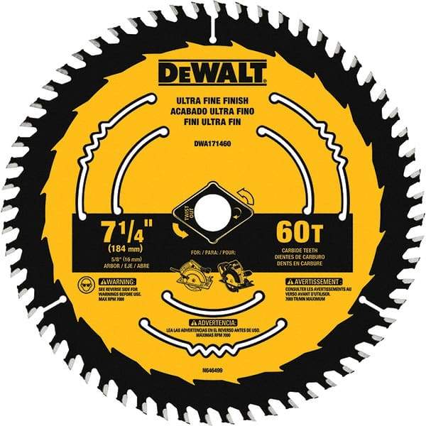 DeWALT - Wet & Dry-Cut Saw Blades   Blade Diameter (Inch): 7-1/4    Blade Material: Tungsten Carbide-Tipped - A1 Tooling