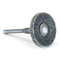 Superior Abrasives - Deburring Wheels; Wheel Type: Unitized ; Wheel Diameter (Inch): 1-1/2 ; Center Hole Size (Inch): 1/4 ; Abrasive Material: Silicon Carbide ; Grade: Fine ; Density: 4 - Exact Industrial Supply