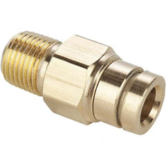 Push-to-Connect Tube Fitting: M12 x 1.5 Thread, 1/2″ OD Brass, 250 psi