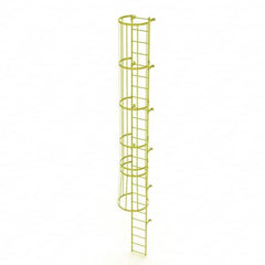 TRI-ARC - Rolling & Wall Mounted Ladders & Platforms Type: Fixed Ladder Style: Safety Cage - A1 Tooling