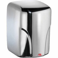 ASI-American Specialties, Inc. - 1600 Watt Bright Stainless Steel Finish Electric Hand Dryer - 110/120 Volts, 14.6 Amps, 8-1/16" Wide x 11-19/64" High x 7-5/64" Deep - A1 Tooling