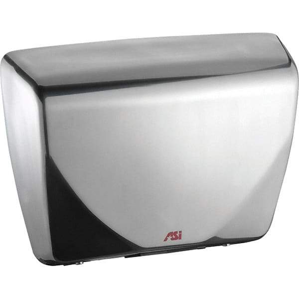 ASI-American Specialties, Inc. - 2200 Watt Satin Stainless Steel Finish Electric Hand Dryer - 100-240 Volts, 18.3 Amps, 14-7/16" Wide x 10-13/16" High x 3-15/16" Deep - A1 Tooling