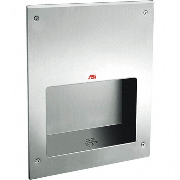 ASI-American Specialties, Inc. - 1000 Watt Satin Stainless Steel Finish Electric Hand Dryer - 208-240 Volts, 5.2 Amps, 12-5/8" Wide x 15-3/4" High x 5-1/2" Deep - A1 Tooling