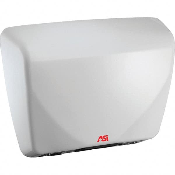 ASI-American Specialties, Inc. - 2200 Watt White Finish Electric Hand Dryer - 100-240 Volts, 18.3 Amps, 15-3/32" Wide x 11-7/32" High x 3-15/16" Deep - A1 Tooling