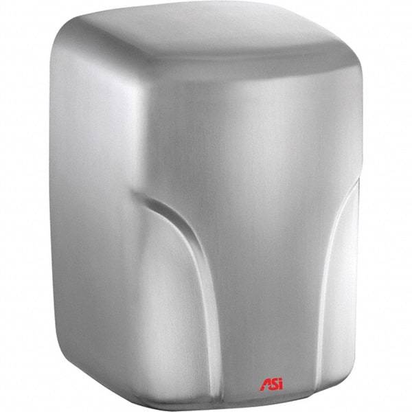 ASI-American Specialties, Inc. - 1600 Watt Satin Stainless Steel Finish Electric Hand Dryer - 220-240 Volts, 7.3 Amps, 8-1/16" Wide x 11-19/64" High x 7-5/64" Deep - A1 Tooling