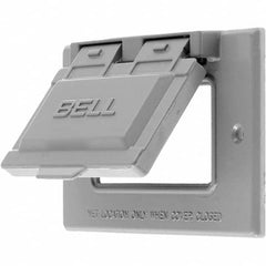 Hubbell Wiring Device-Kellems - Weatherproof Box Covers Cover Shape: Rectangle Number of Holes in Outlet: 1 - A1 Tooling