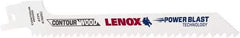 Lenox - 6" Long x 7/16" Thick, Bi-Metal Reciprocating Saw Blade - Tapered Profile, 6 TPI, Toothed Edge, Universal Shank - A1 Tooling