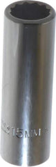 Proto - 3/8" Drive, Deep Hand Socket - 12 Points, 2-3/4" OAL, Chrome Finish - A1 Tooling