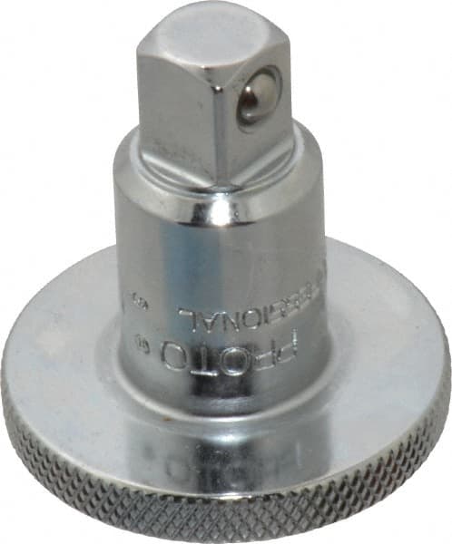 Proto - 3/8" Drive Round Head Ratchet Spinner - Chrome Finish, 1-1/2" OAL, Knurled Head - A1 Tooling