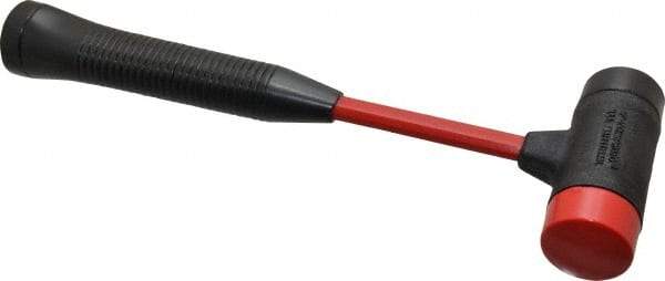 Proto - 7/8 Lb Head 1-1/2" Face Steel Soft Face Hammer with Tips Hammer - 12-1/2" OAL, Fiberglass Handle - A1 Tooling