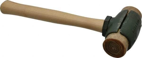 Garland - 2-3/4 Lb Head 1-3/4" Face Rawhide Split Head Hammer - 12-3/4" OAL, Wood Handle - A1 Tooling