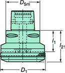 C639127702045A CAPTO ADAPTER - A1 Tooling