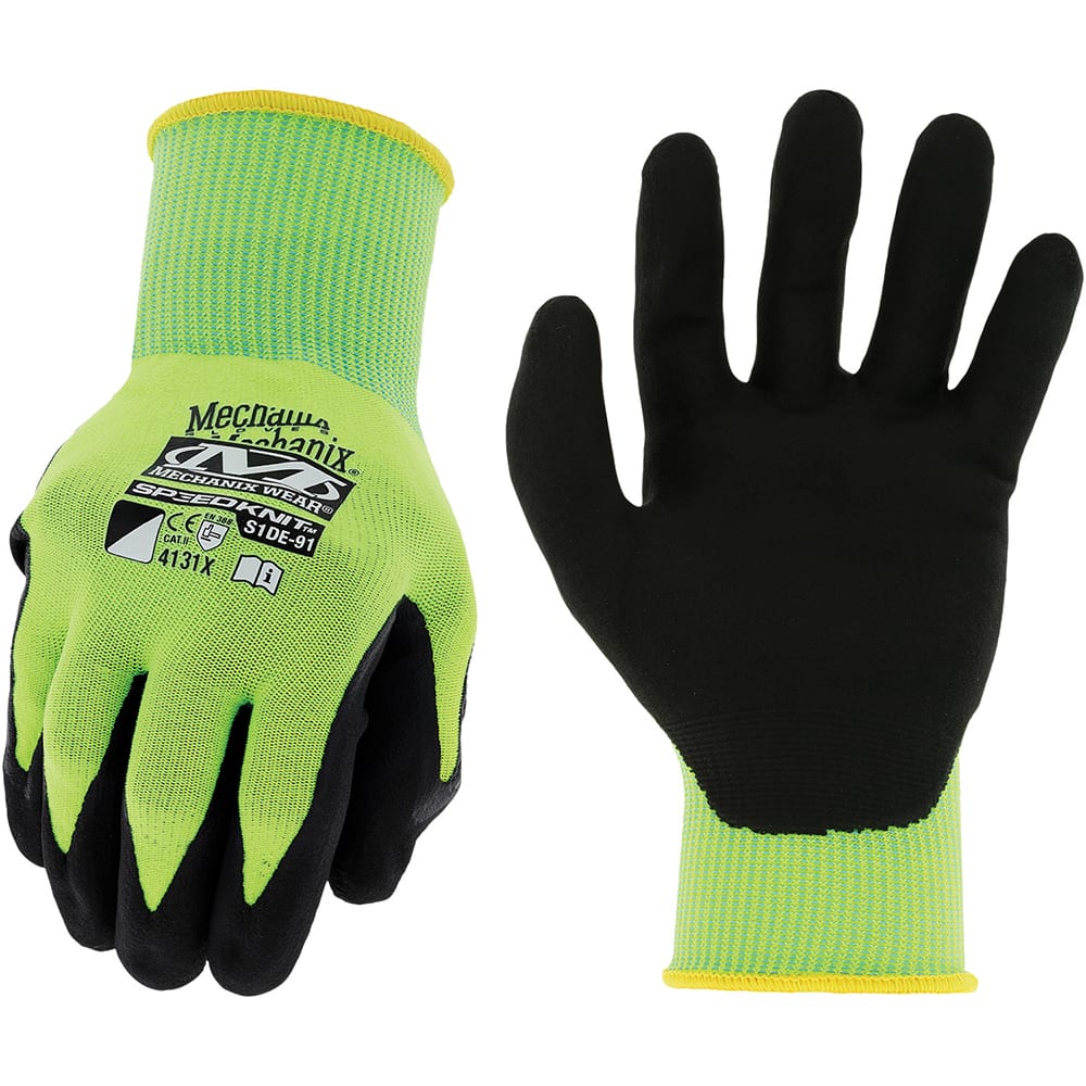 Mechanix Wear - Size 2XL (11) Nitrile Coated Nylon High Visibility Work Gloves - A1 Tooling