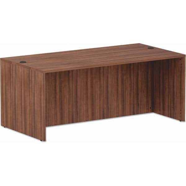 ALERA - Office Desks Type: Straight Front Desk Shell Color: Modern Walnut - A1 Tooling