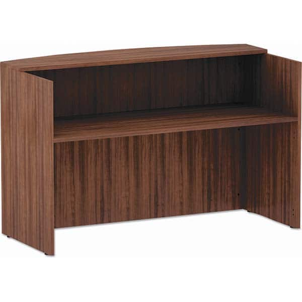 ALERA - Office Desks Type: Reception Desk Counter Color: Modern Walnut - A1 Tooling