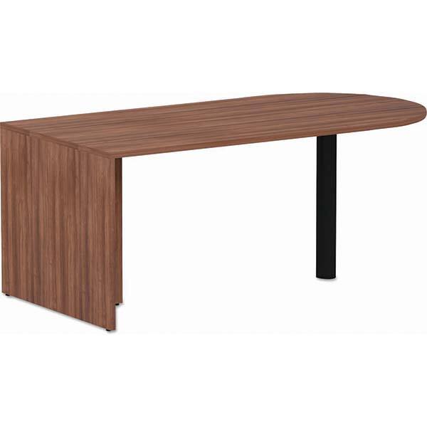 ALERA - Office Desks Type: D-Top Desk Color: Modern Walnut - A1 Tooling