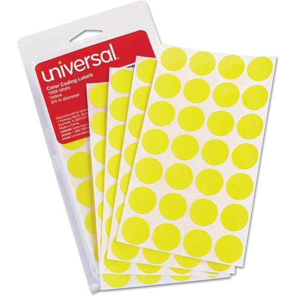 UNIVERSAL - Labels, Ribbons & Tapes Type: Color Coding Labels Color: Yellow - A1 Tooling