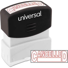 UNIVERSAL - Pre-inked Stock Stamps Type: Message Message: CANCELLED - A1 Tooling