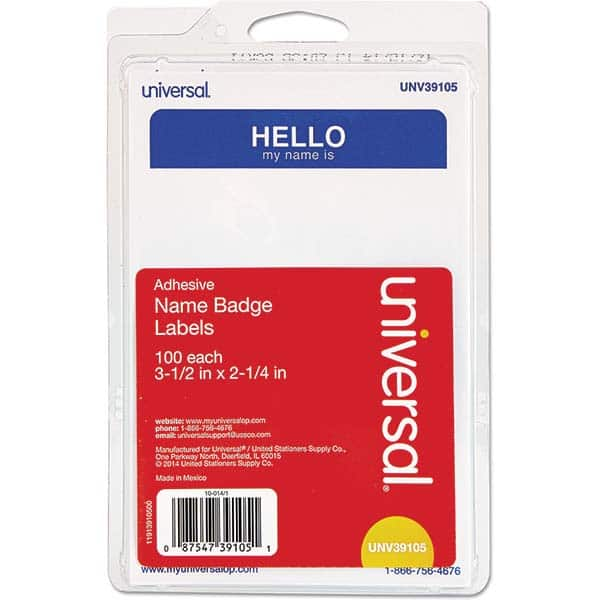 UNIVERSAL - Labels, Ribbons & Tapes Type: Badges Color: White/Blue - A1 Tooling