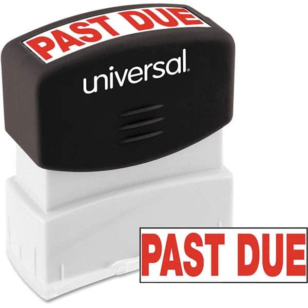 UNIVERSAL - Pre-inked Stock Stamps Type: Message Message: PAST DUE - A1 Tooling