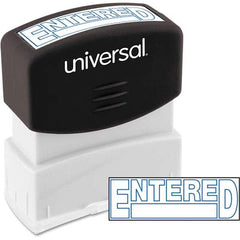 UNIVERSAL - Pre-inked Stock Stamps Type: Message Message: ENTERED - A1 Tooling