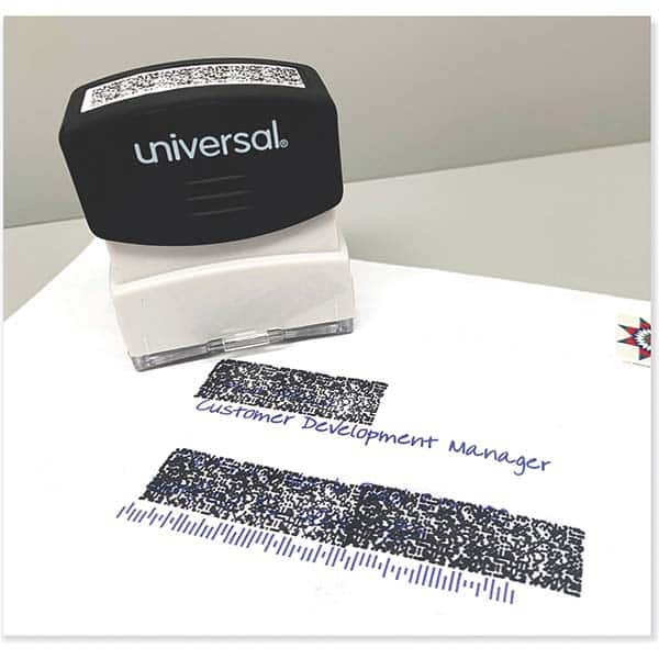 UNIVERSAL - Pre-inked Stock Stamps Type: Message Message: Obscures Data - A1 Tooling