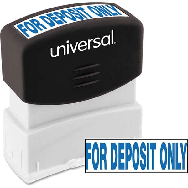 UNIVERSAL - Pre-inked Stock Stamps Type: Message Message: for DEPOSIT ONLY - A1 Tooling