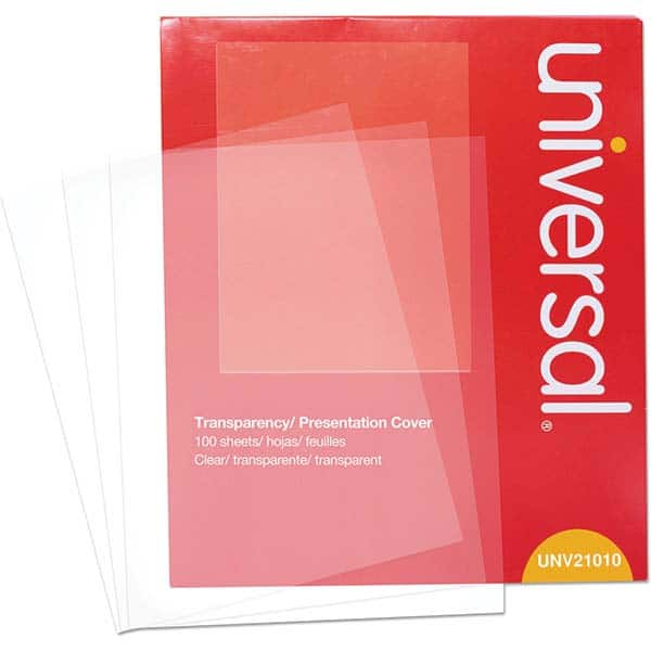 UNIVERSAL - Transparency Films & Sleeves Audio Visual Conference Accessory Type: Transparency Sleeves For Use With: Laser Copiers & Printers - A1 Tooling