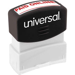 UNIVERSAL - Pre-inked Stock Stamps Type: Message Message: PAID ONLINE - A1 Tooling