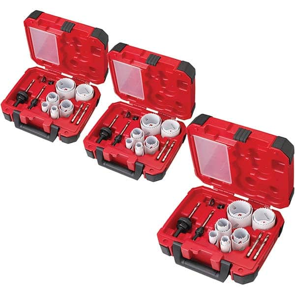 Milwaukee Tool - Hole Saw Kits Minimum Saw Diameter (Inch): 3/4 Maximum Saw Diameter (Inch): 2-1/2 - A1 Tooling