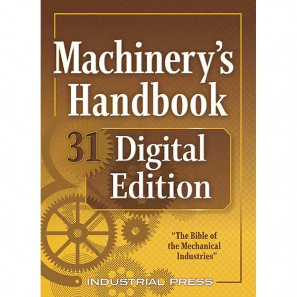 Industrial Press - Reference Manuals & Books Applications: Metalworking Subcategory: Machinery's Handbook - A1 Tooling