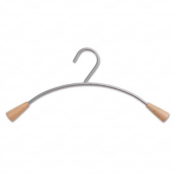 Coat Racks, Hooks & Shelving; Type: Hangers; Number of Hooks: 6; Color: Metallic Gray; Length (Inch): 16.800; 16.8 in; Depth (Inch): 17 in; 17; Material: Wood; Steel; Type: Hangers; Overall Length: 16.8 in; Material: Wood; Overall Depth: 17 in; Material: