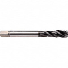 Spiral Flute Tap: 7/16-14, UNC, 2 Flute, Modified Bottoming, 3B Class of Fit, Cobalt, GLT-8 Finish 3.937″ OAL, Right Hand Flute, Right Hand Thread, H4, Series CU50S810