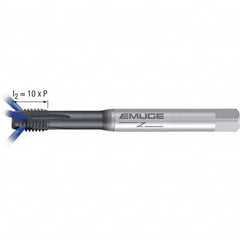 Emuge - M5x0.80 Metric 6G 0 Flute GLT-1 Finish Powdered Metal Spiral Point Tap - A1 Tooling