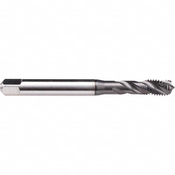 Spiral Flute Tap: 1/4-28, UNF, 3 Flute, Modified Bottoming, H11 Class of Fit, Cobalt, GLT-1 Finish 0.669″ Thread Length, 3.15″ OAL, Right Hand Flute, Right Hand Thread, H11, Series BU50C344