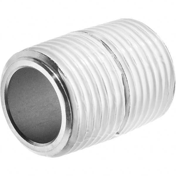 USA Sealing - 1/4 x 0.875" 316 Stainless Steel Pipe Nipple - Exact Industrial Supply