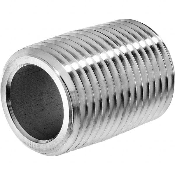 USA Sealing - 1/8 x 0.75" 316 Stainless Steel Pipe Nipple - A1 Tooling