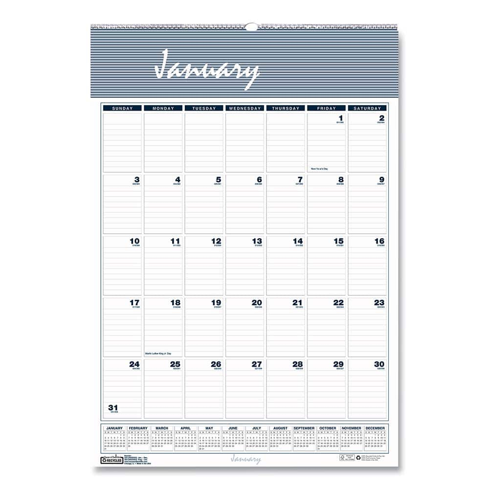 House of Doolittle - Note Pads, Writing Pads & Notebooks Writing Pads & Notebook Type: Wall Calendar Size: 12 x 17 - A1 Tooling