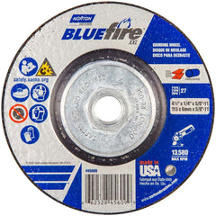 Norton - Depressed-Center Wheels Wheel Diameter (Inch): 4-1/2 Wheel Thickness (Inch): 1/4 - A1 Tooling