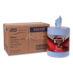 Shop Towel/Industrial Wipes: Box, 13.1 x 9.9″ Sheet, Blue