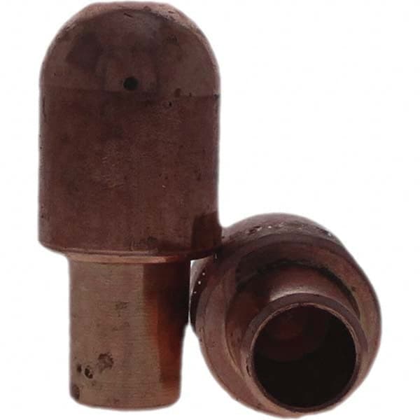 Tuffaloy - Spot Welder Tips For Use With: 7RW Cap Taper Electrode Holder Type: Male Cap B Nose (Dome) - A1 Tooling