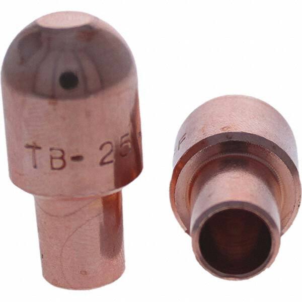 Tuffaloy - Spot Welder Tips For Use With: 5RW Cap Taper Electrode Holder Type: Male Cap B Nose (Dome) - A1 Tooling