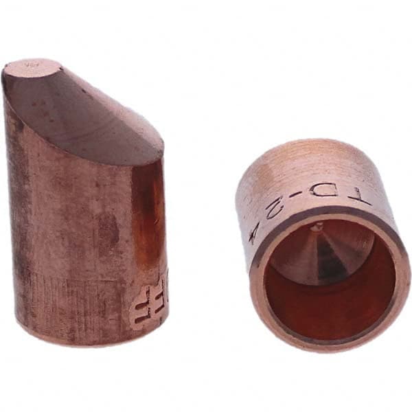 Tuffaloy - Spot Welder Tips For Use With: 4RW Cap Taper Electrode Holder Type: Female Cap D Nose (Offset) - A1 Tooling