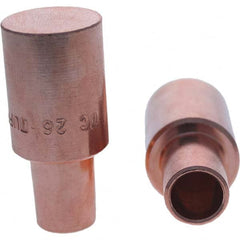 Tuffaloy - Spot Welder Tips For Use With: 6RW Cap Taper Electrode Holder Type: Male Cap C Nose (Flat) - A1 Tooling