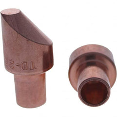 Tuffaloy - Spot Welder Tips For Use With: 5RW Cap Taper Electrode Holder Type: Male Cap D Nose (Offset) - A1 Tooling