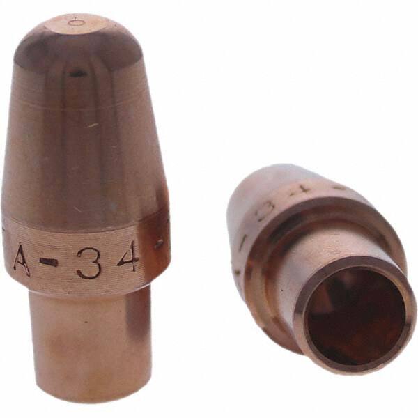 Tuffaloy - Spot Welder Tips For Use With: 4RW Cap Taper Electrode Holder Type: Male Cap A Nose (Pointed) - A1 Tooling