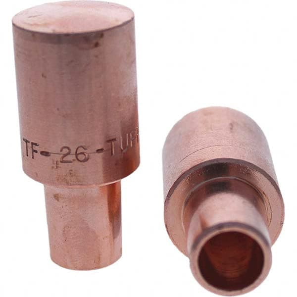 Tuffaloy - Spot Welder Tips For Use With: 6RW Cap Taper Electrode Holder Type: Male Cap F Nose (Radius) - A1 Tooling